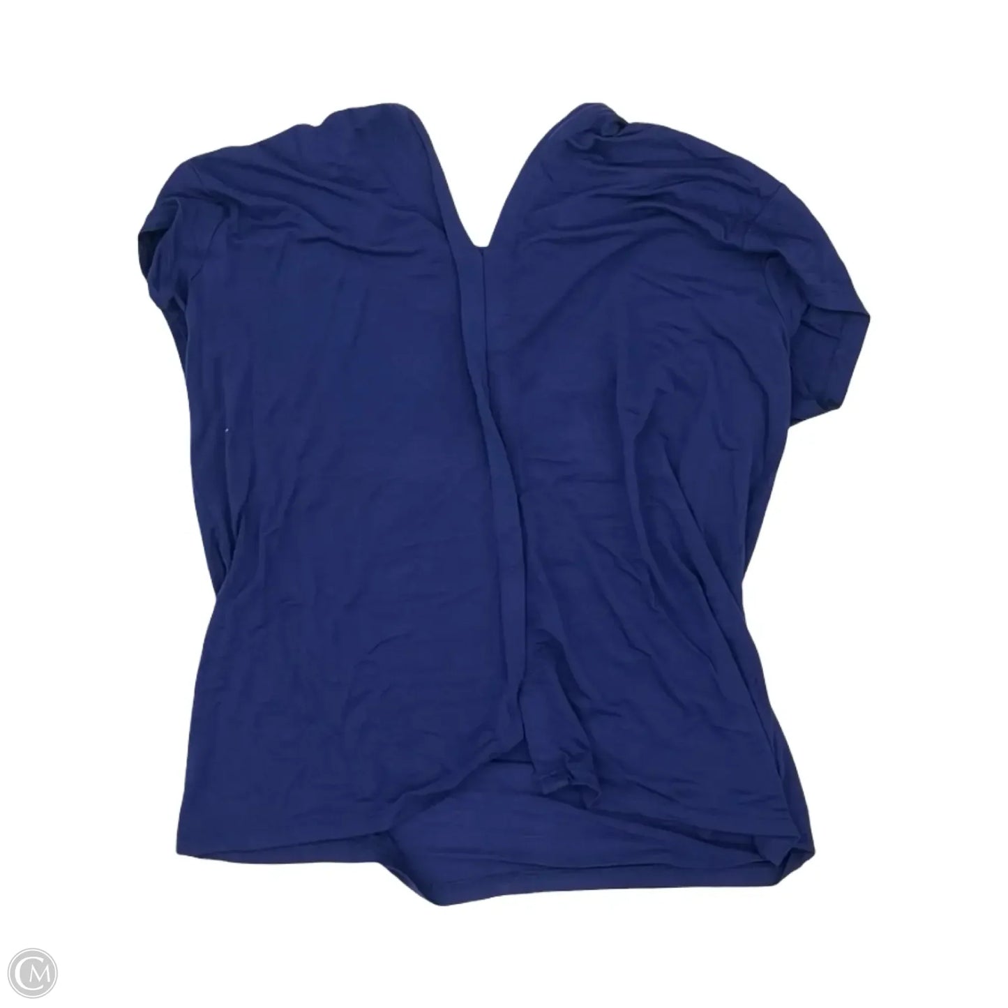 Blouse Sleeveless By Tahari In Blue, Size: L