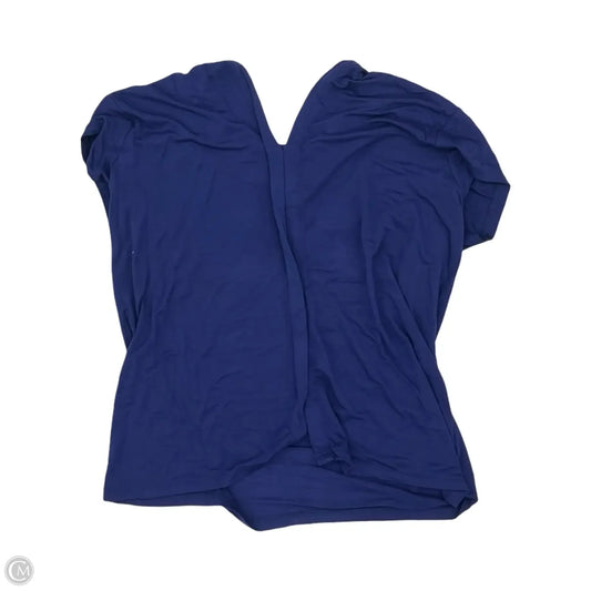 Blouse Sleeveless By Tahari In Blue, Size: L