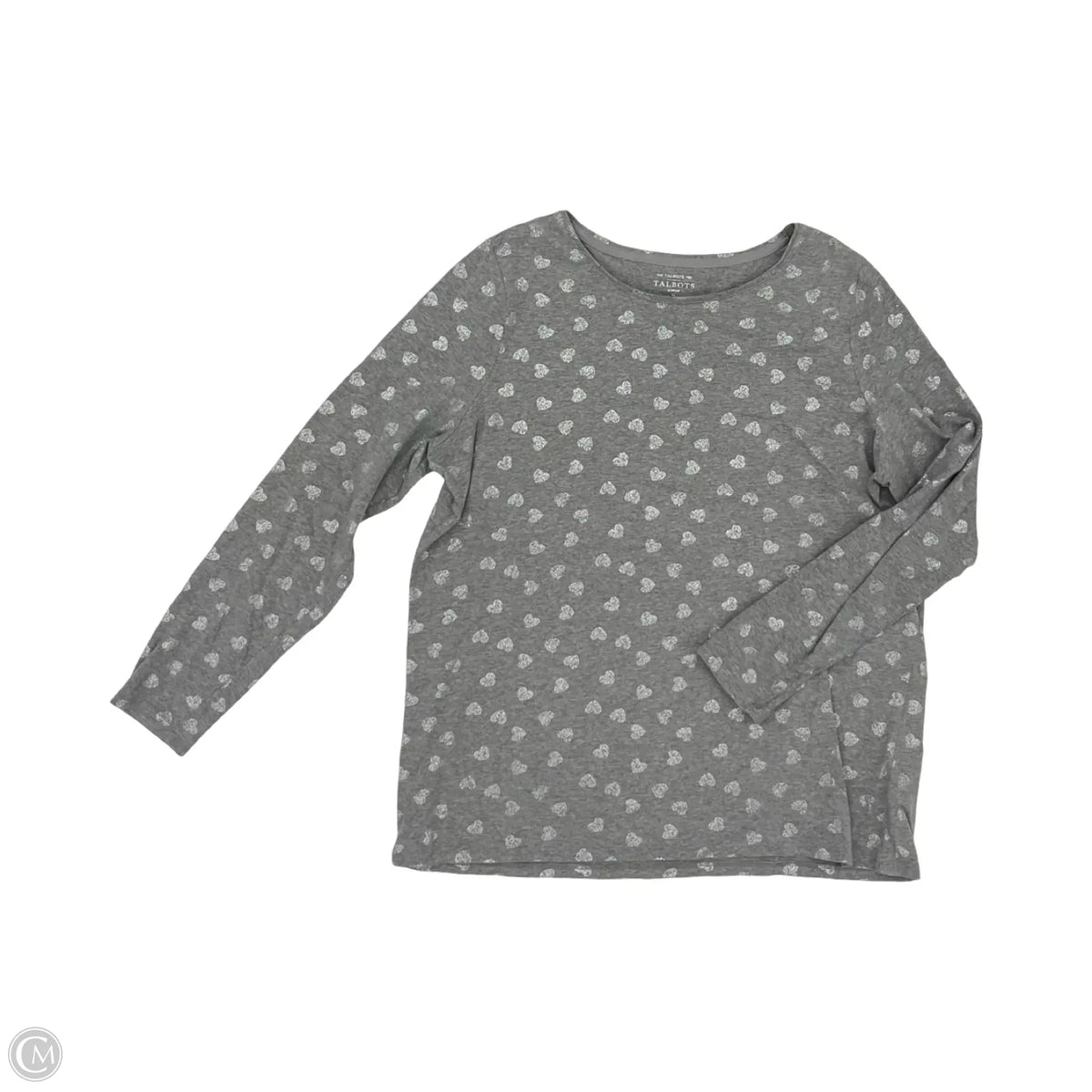 Top Long Sleeve By Talbots In Grey, Size: 1x