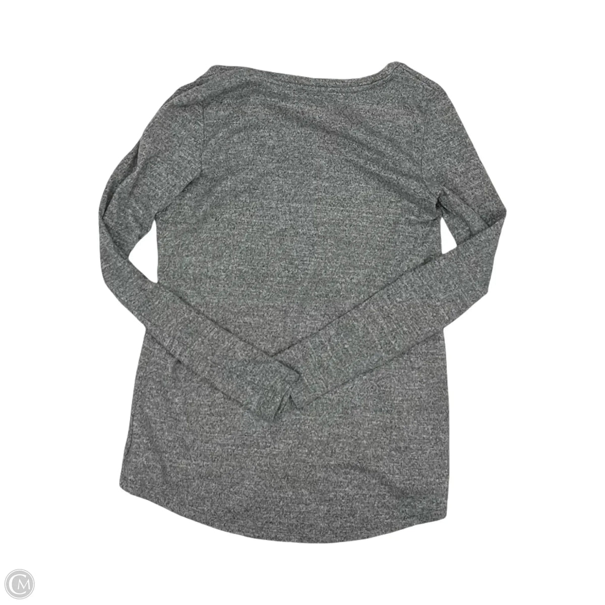 Top Long Sleeve Basic By American Eagle In Grey, Size: Xs