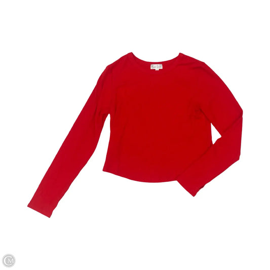 Top Long Sleeve Basic By Cme In Red, Size: L