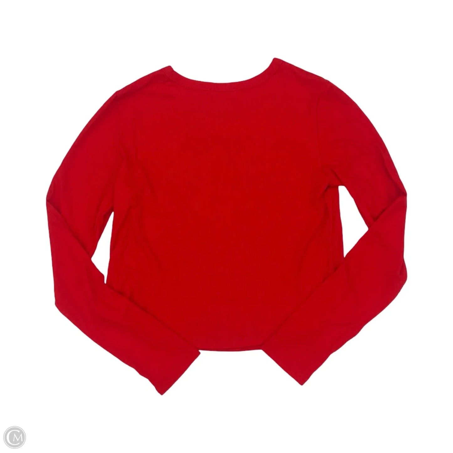 Top Long Sleeve Basic By Cme In Red, Size: L