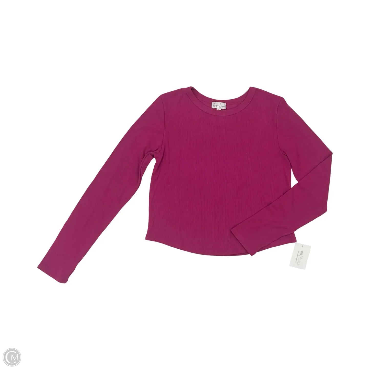 Top Long Sleeve Basic By Cme In Pink, Size: L
