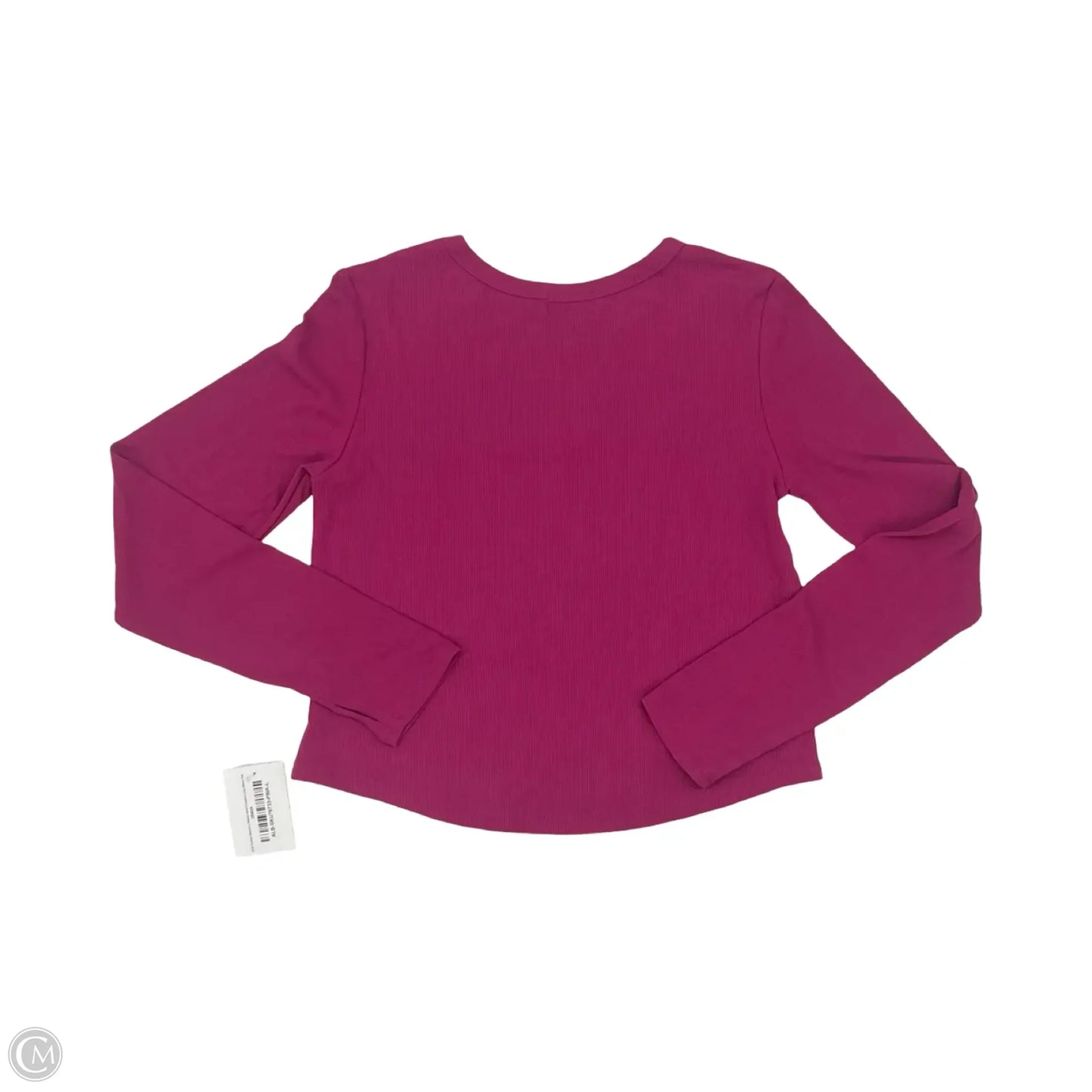 Top Long Sleeve Basic By Cme In Pink, Size: L