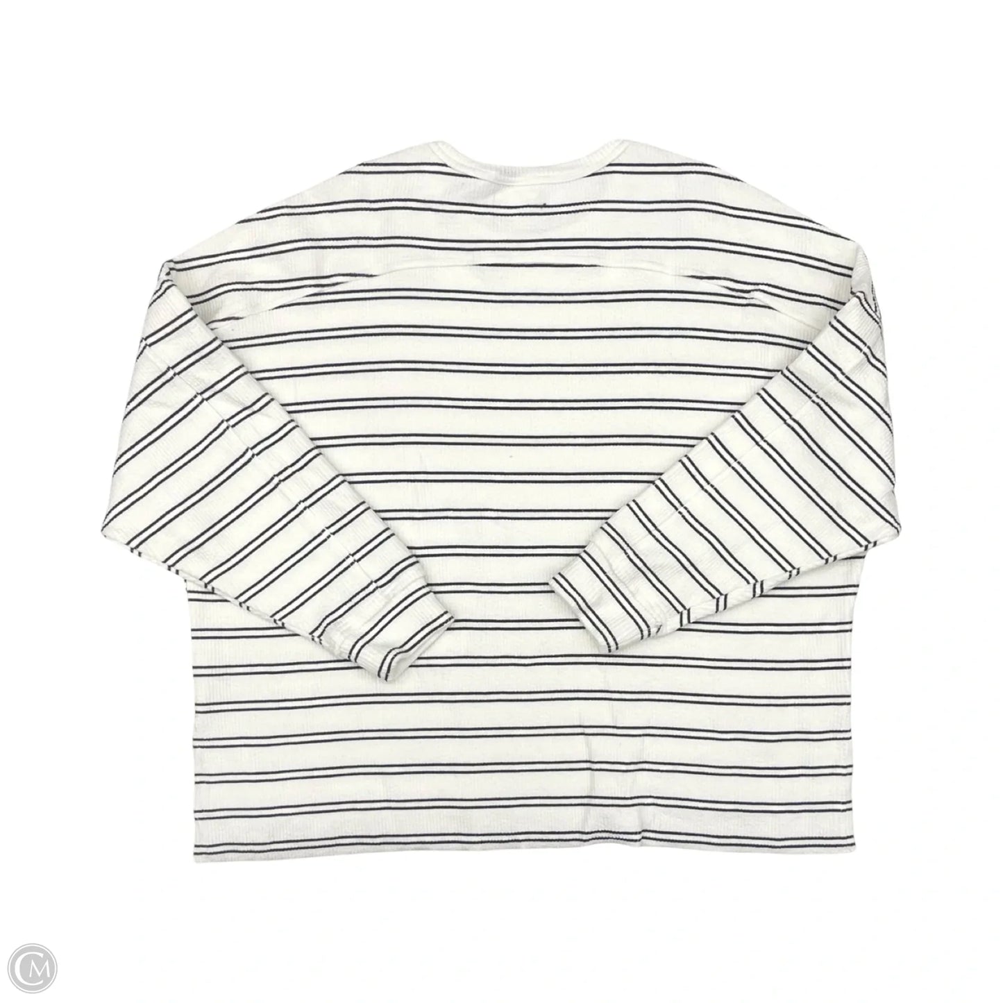 Top Long Sleeve By Maurices In Black & White, Size: 1x