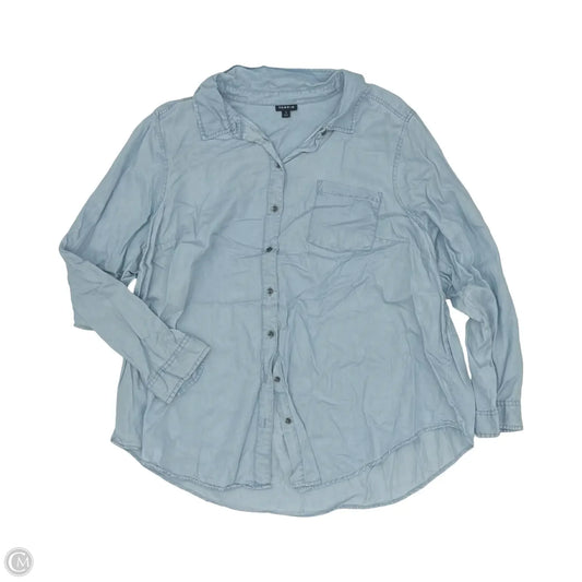 Jacket Denim By Gilli In Black Denim, Size: L