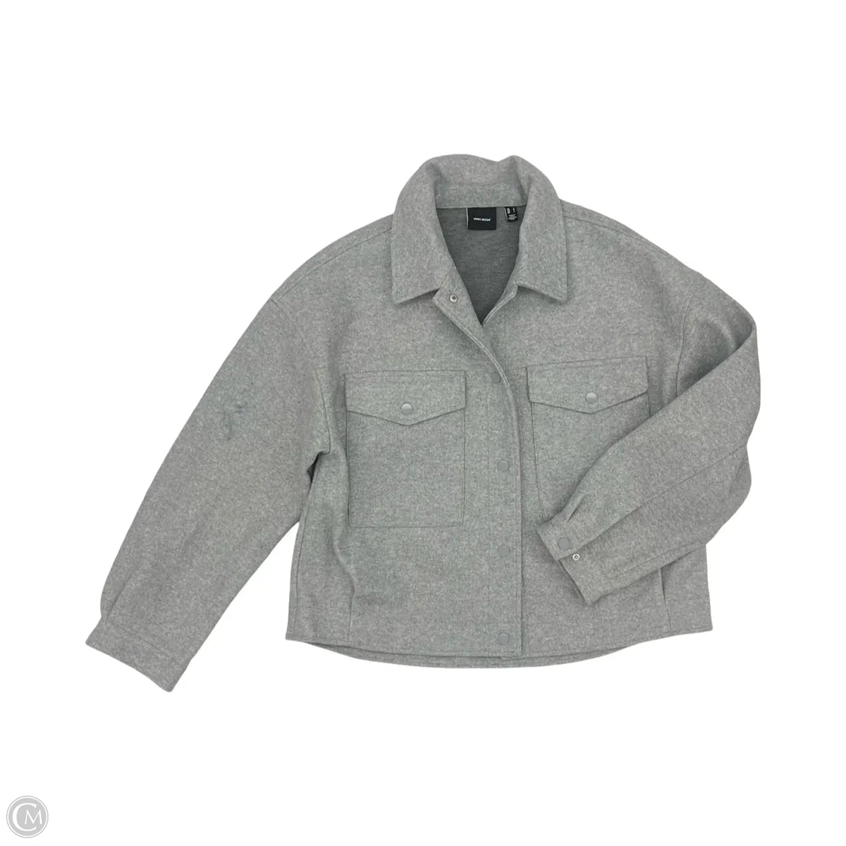 Jacket Moto By Vero Moda In Grey, Size: L