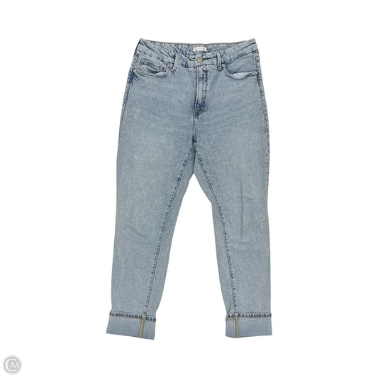Jeans Straight By Good American In Blue Denim, Size: 10