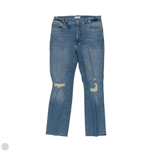 Jeans Skinny By Good American In Blue Denim, Size: 10