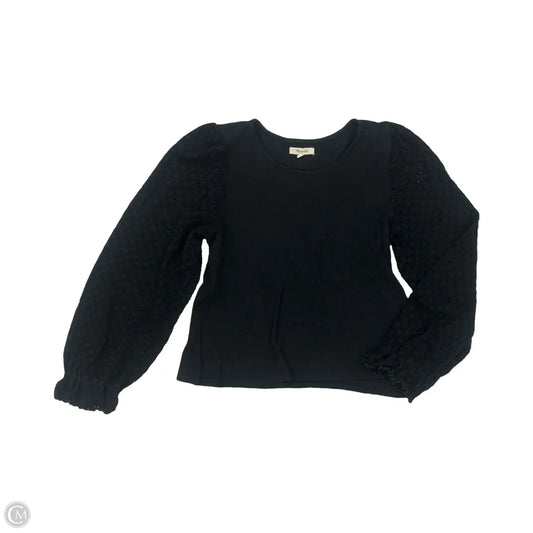 Top Long Sleeve By Madewell In Black, Size: L