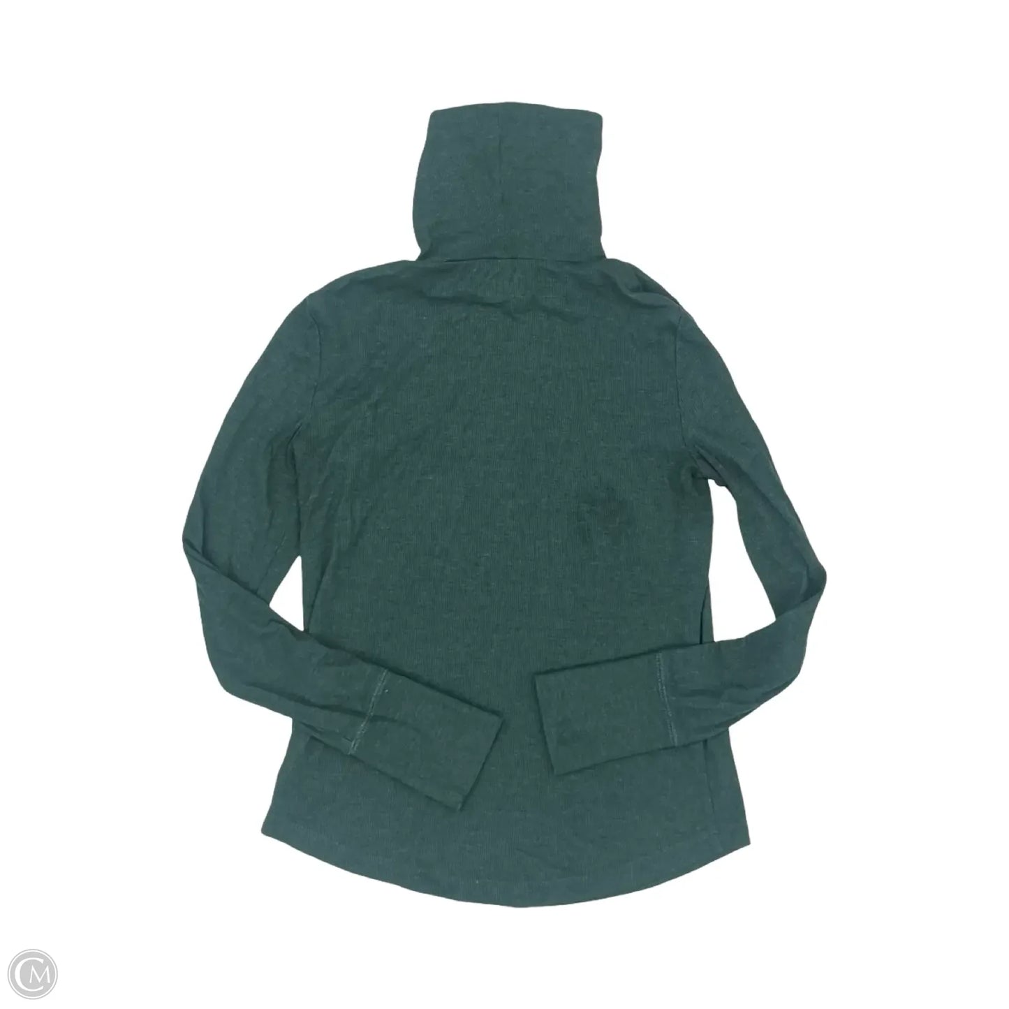 Top Long Sleeve Basic By Gap In Green, Size: S