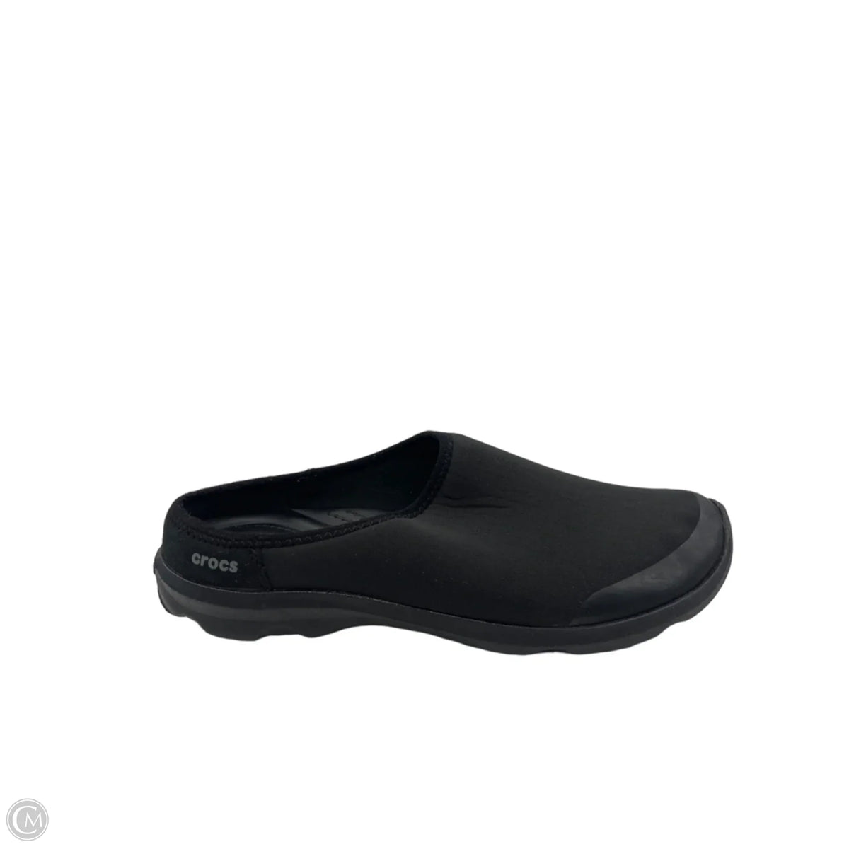 Shoes Flats By Crocs In Black, Size: 8