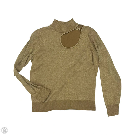 Sweater Designer By Michael Kors In Gold, Size: Xl