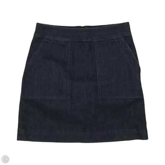 Skirt Mini & Short By Loft In Blue Denim, Size: 2