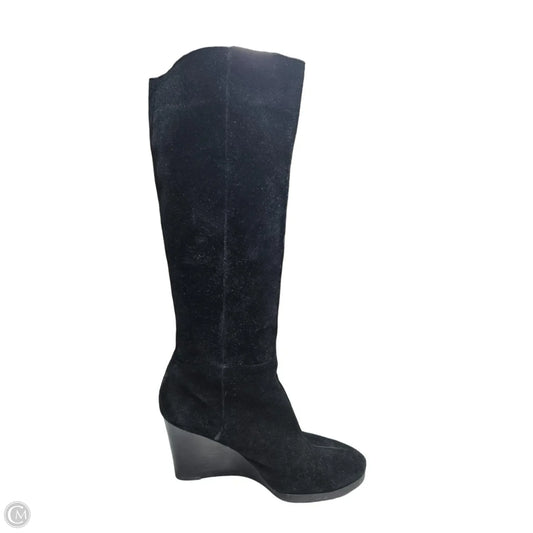 Boots Mid-calf Heels By Franco Sarto In Black, Size: 9