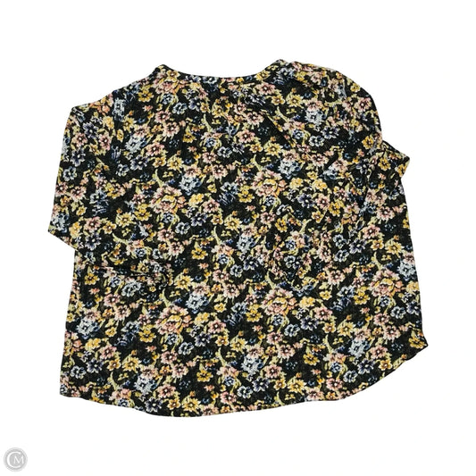 Blouse Long Sleeve By Tahari In Black, Size: 3x