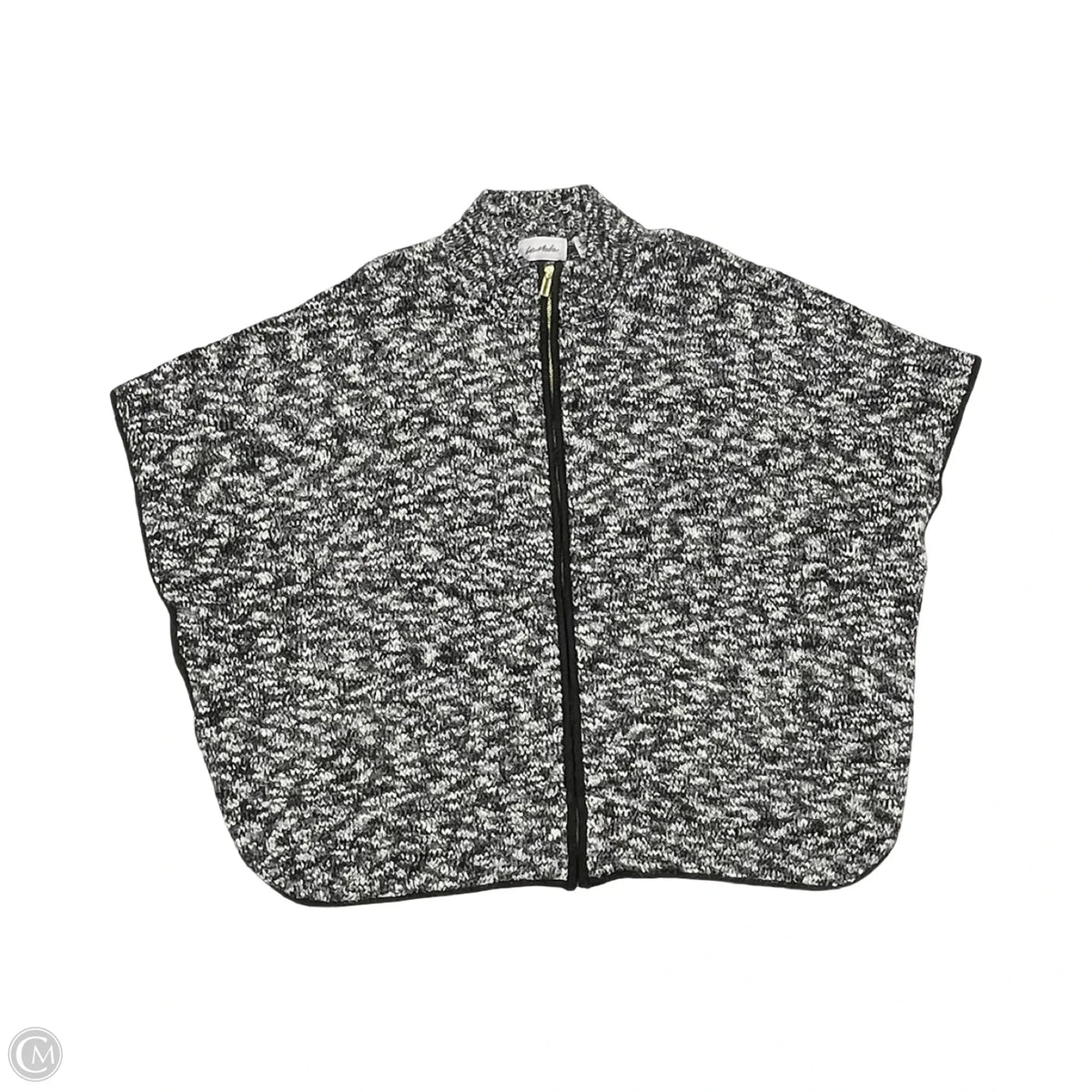 Poncho By Cme In Black & White, Size: Onesize