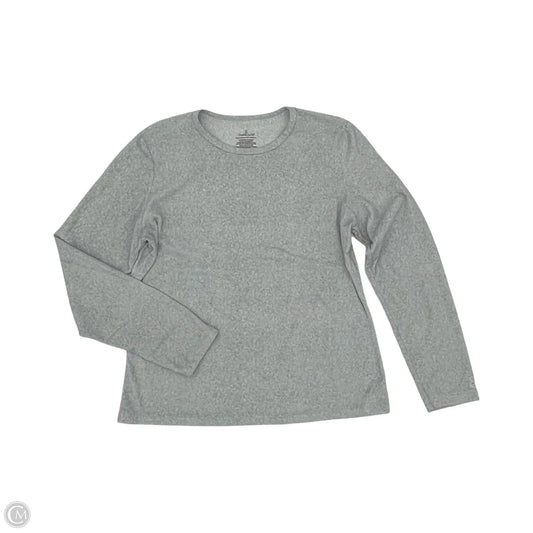 Top Long Sleeve By Cuddl Duds In Grey, Size: Xl