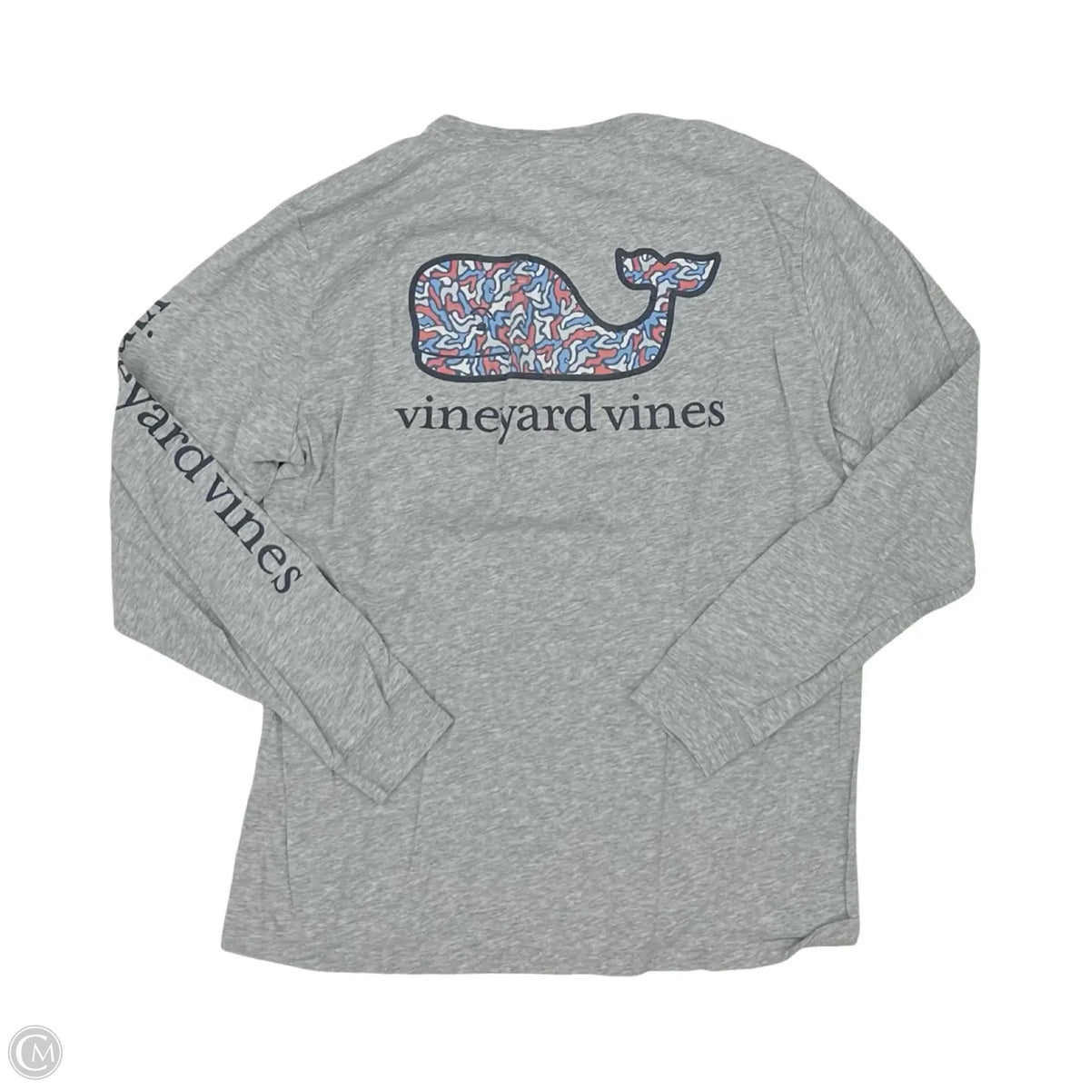Top Long Sleeve By Vineyard Vines In Grey, Size: L