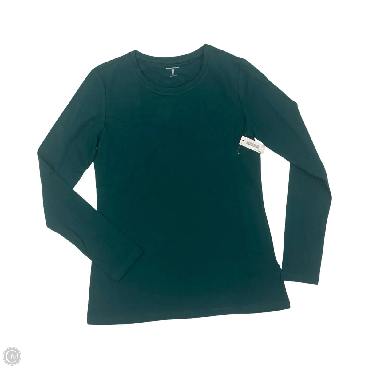 Top Long Sleeve Basic By Amazon Essentials In Green, Size: S