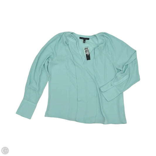 Blouse Long Sleeve By White House Black Market In Blue, Size: L