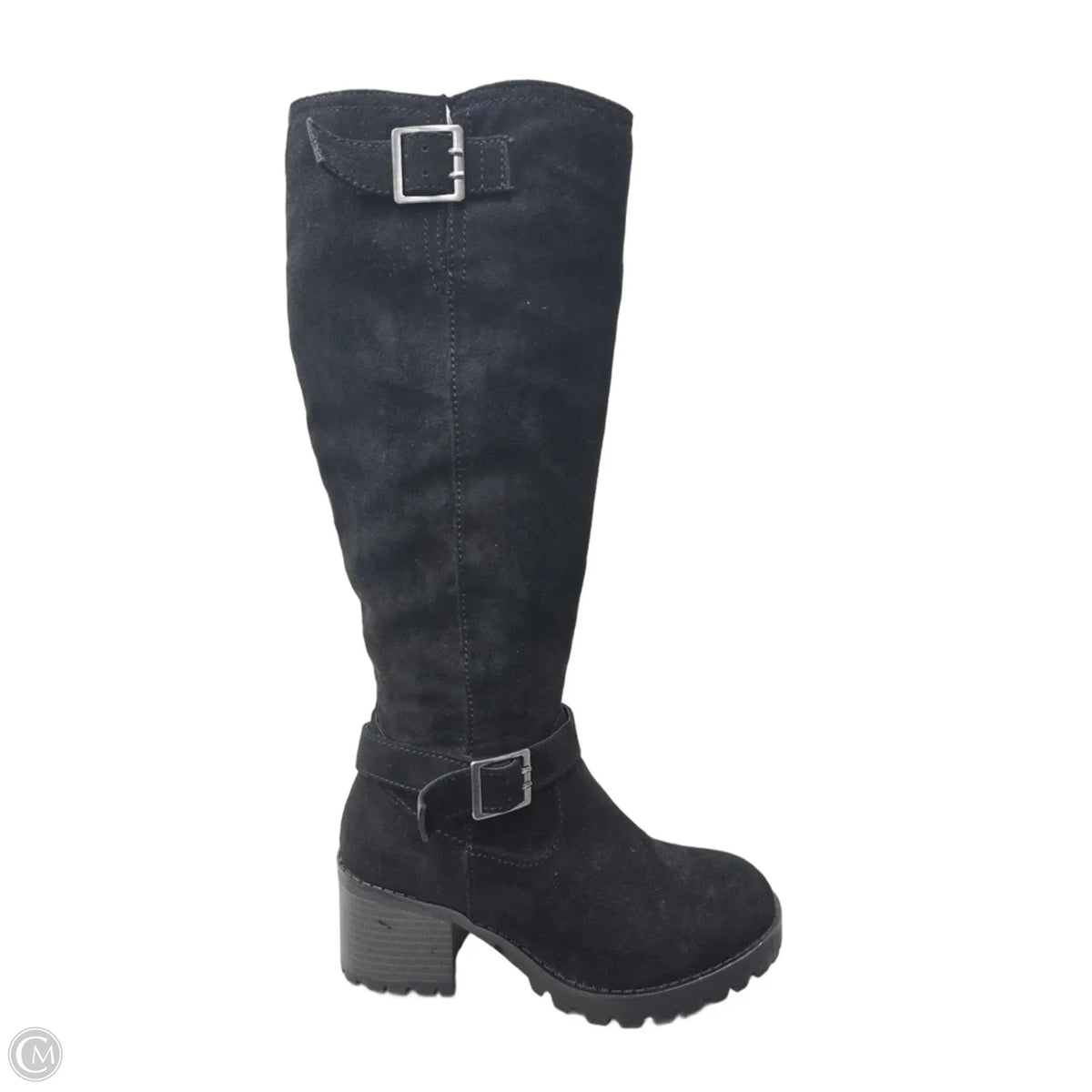 Boots Mid-calf Heels By Universal Thread In Black, Size: 6.5