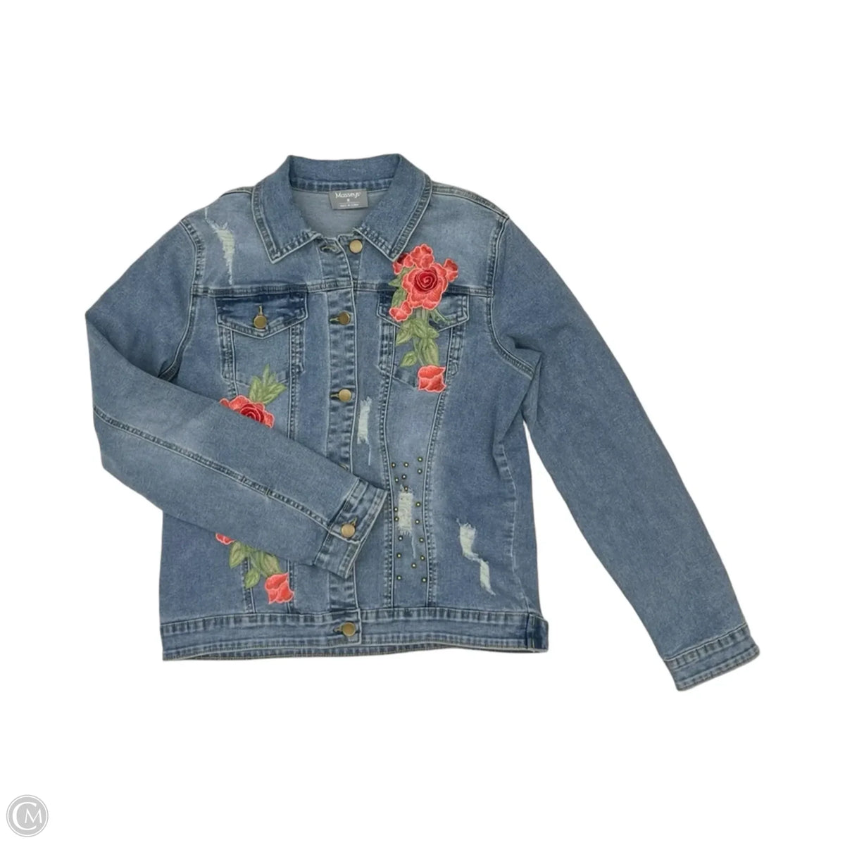 Jacket Denim By Cme In Blue Denim, Size: M