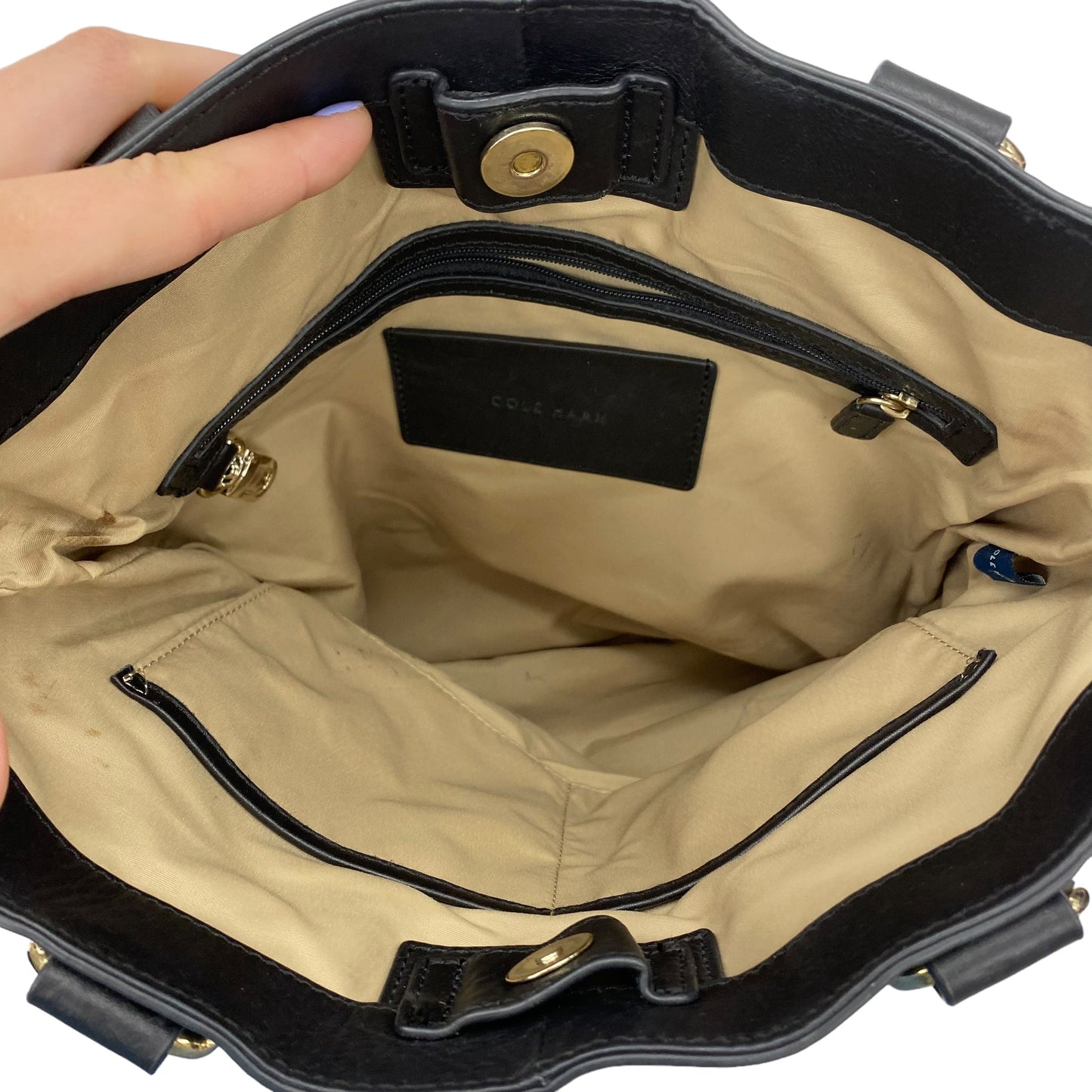 Handbag Leather Cole-haan, Size Medium