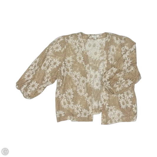 Cardigan By Maurices In Brown & Cream, Size: Xxl
