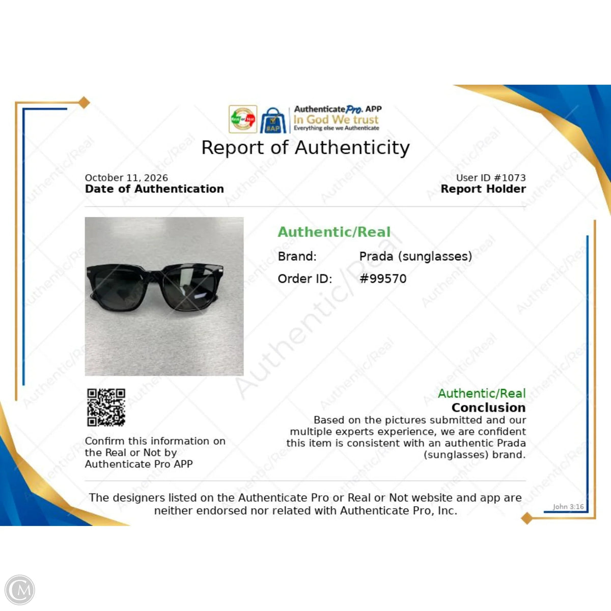 Sunglasses Designer By Prada