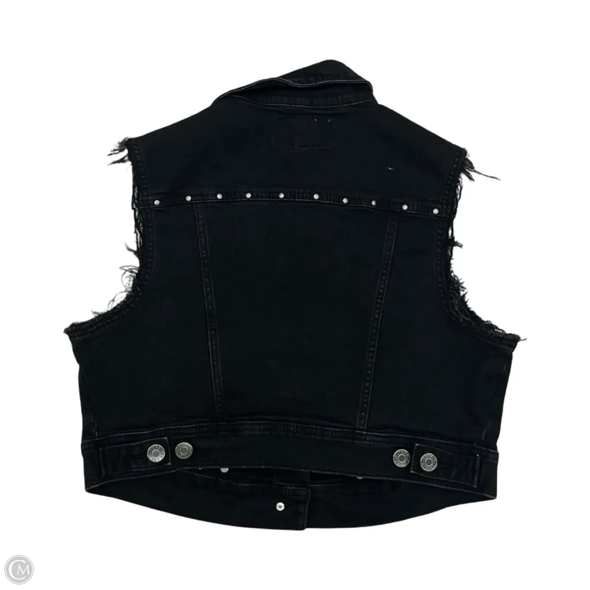 Vest Other By Torrid In Black Denim, Size: L