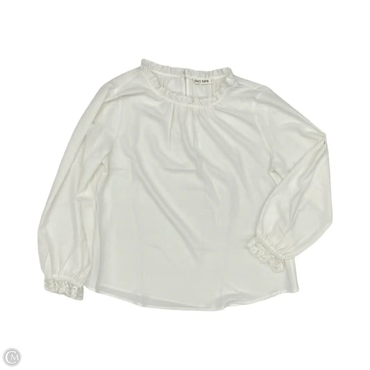 Blouse Long Sleeve By Grace Karin In White, Size: Xl