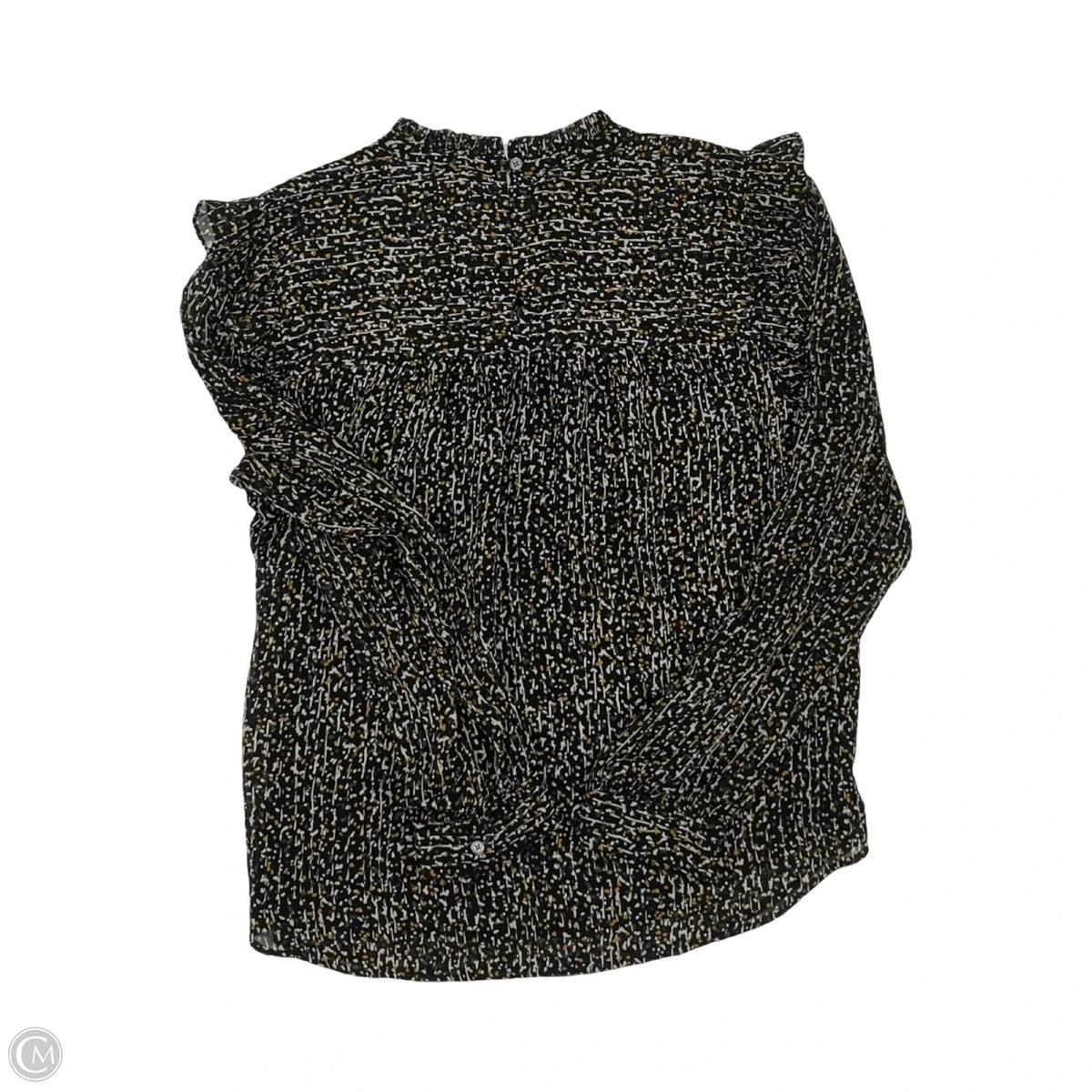 Blouse Long Sleeve By Loft In Black, Size: L