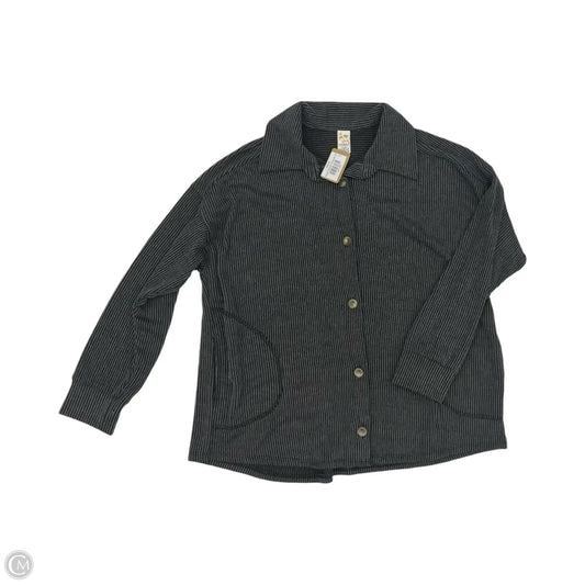 Jacket Shirt By 7th Ray In Grey, Size: M