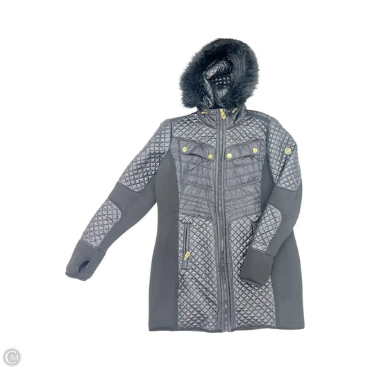 Coat Designer By Michael Kors In Black, Size: L