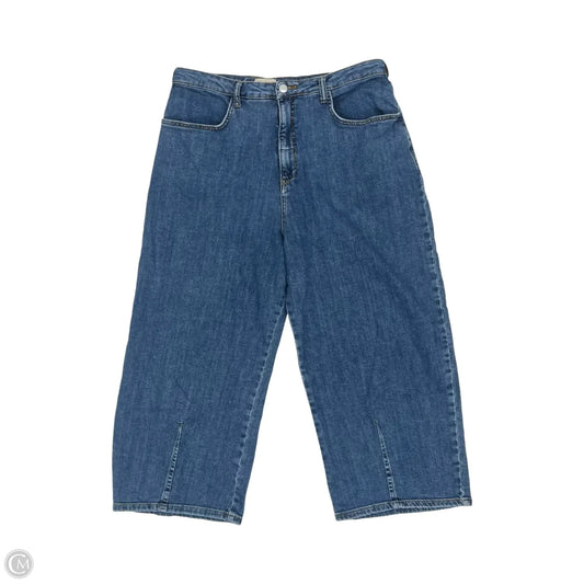 Jeans Wide Leg By Pilcro In Blue Denim, Size: 14