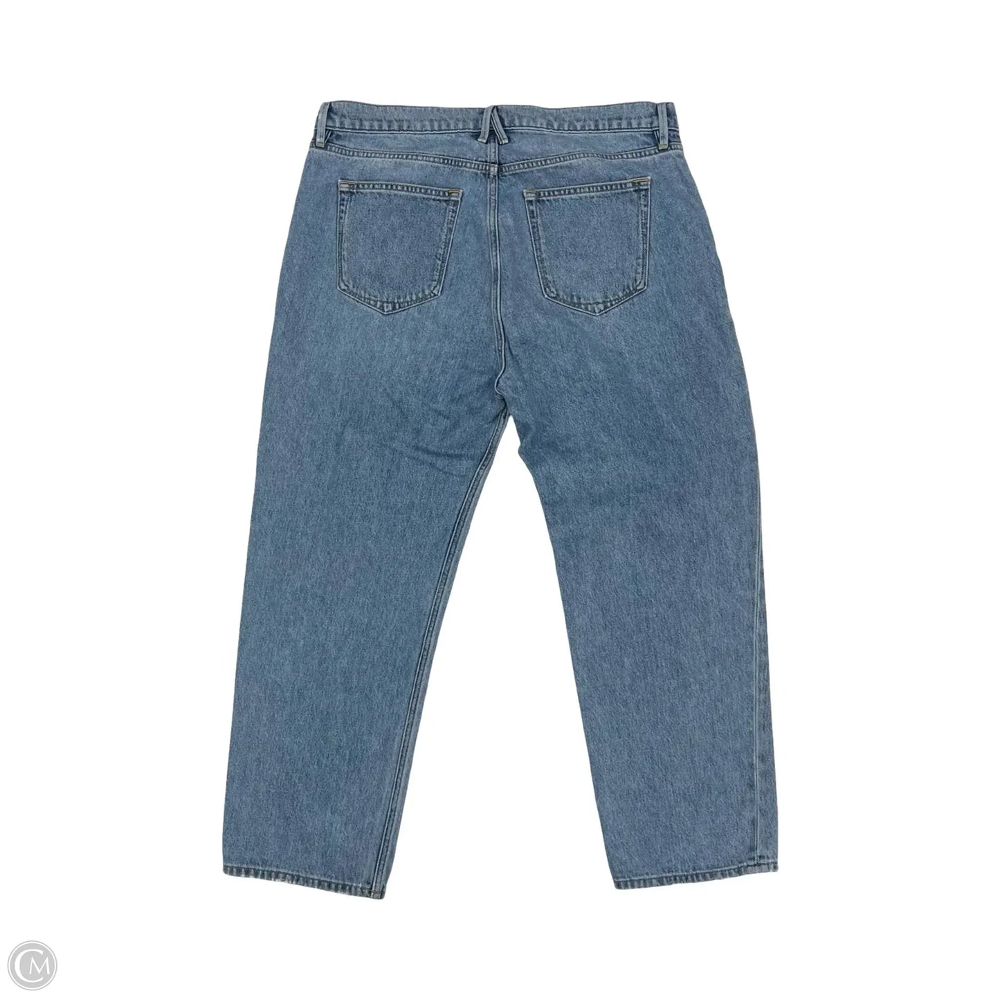 Jeans Straight By Good American In Blue Denim, Size: 12