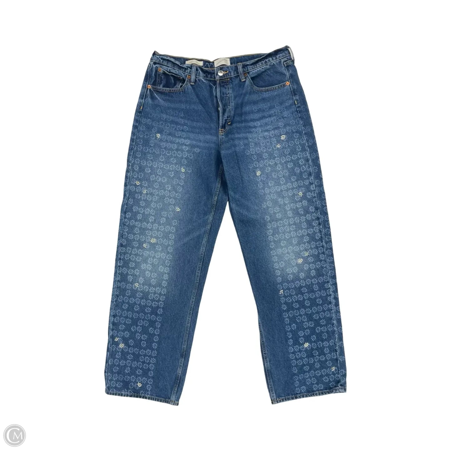 Jeans Straight By Universal Thread In Blue Denim, Size: 12