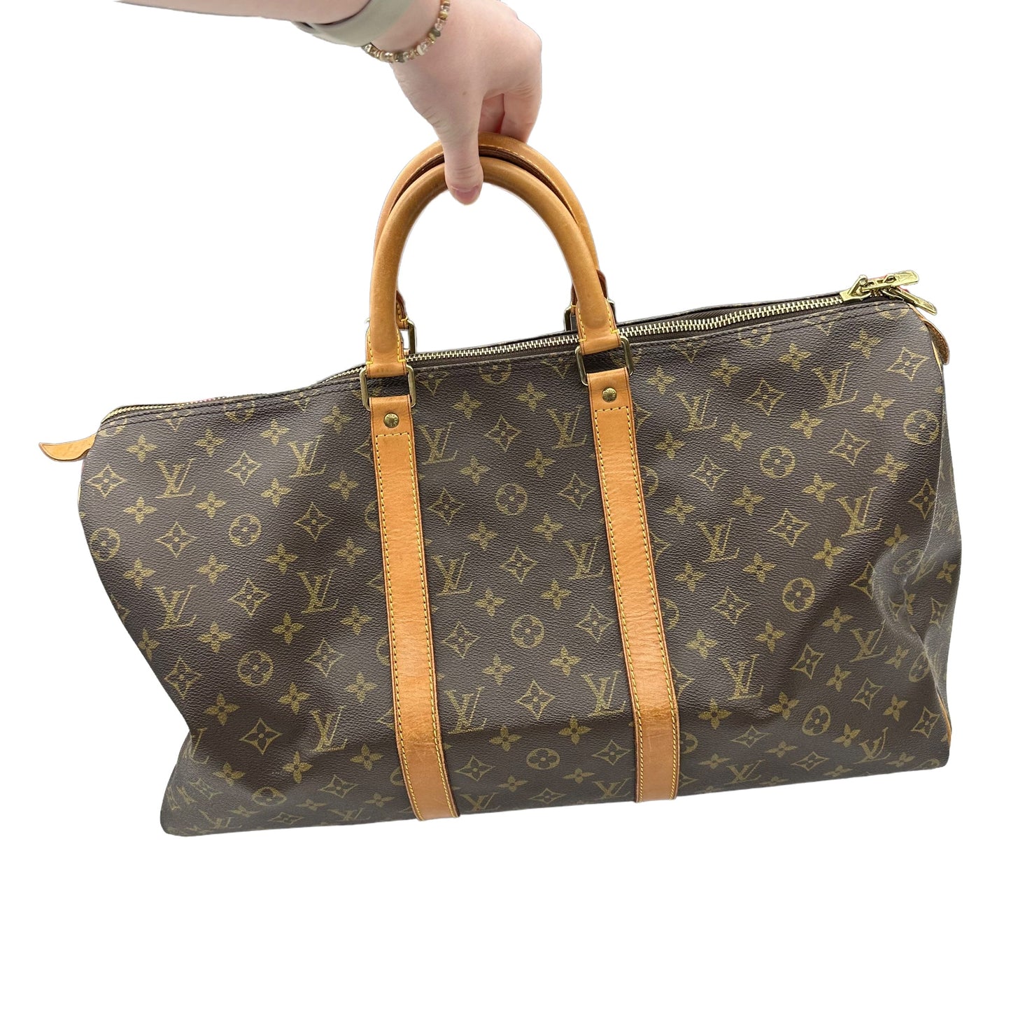 Duffle And Weekender Luxury Designer By Louis Vuitton  Size: Medium