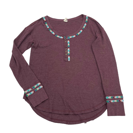 Purple Top Long Sleeve We The Free, Size L