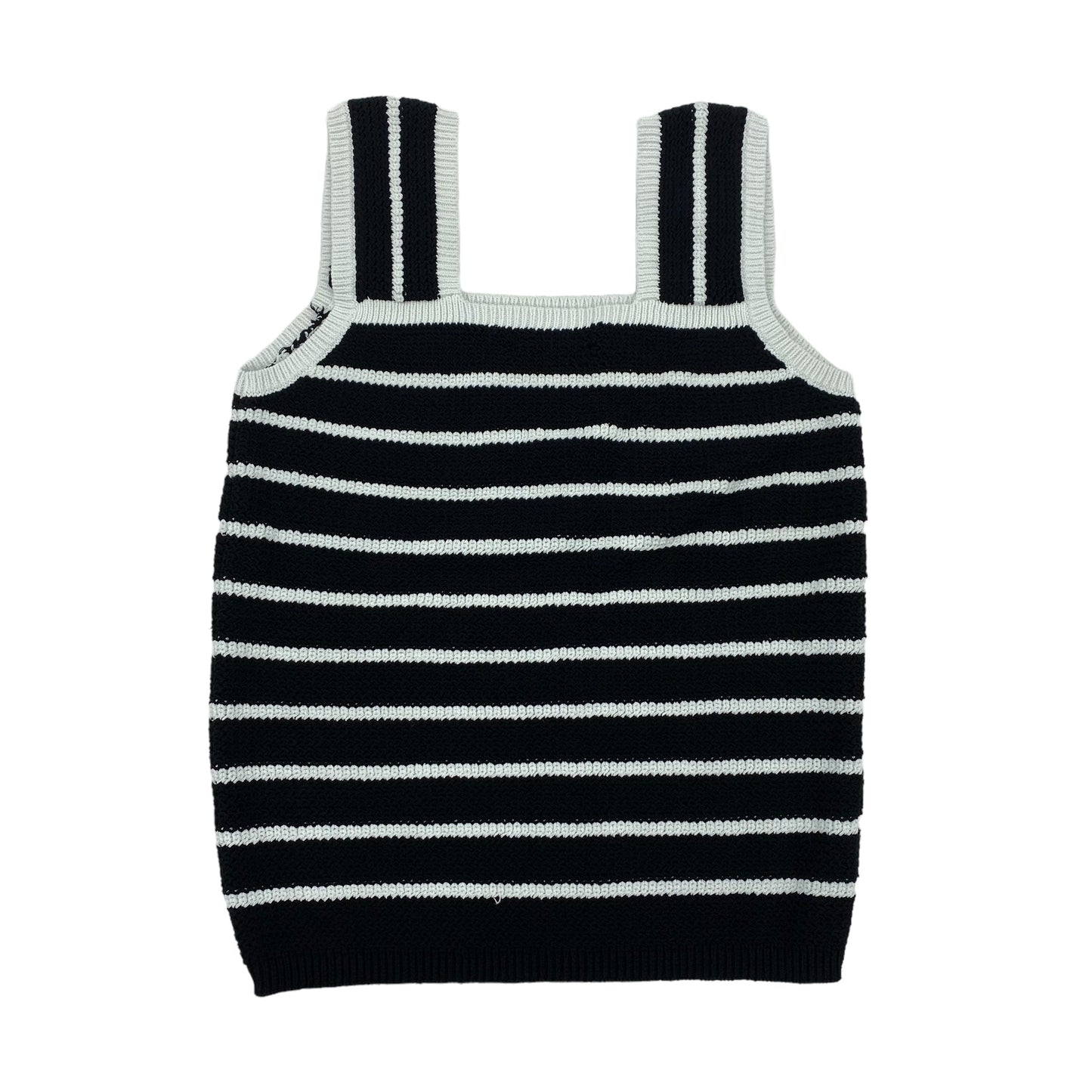 Black & White Vest Sweater Loft, Size M