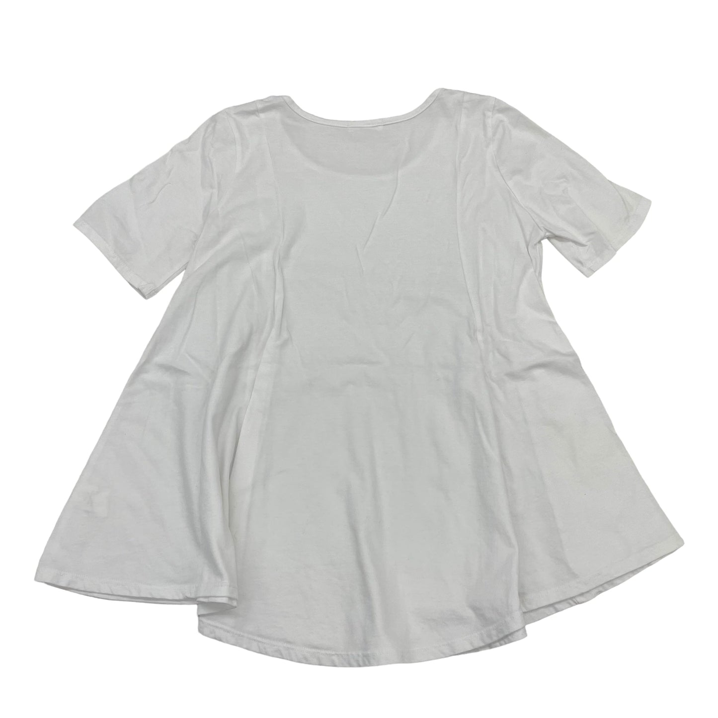 White Top Short Sleeve Clothes Mentor, Size S