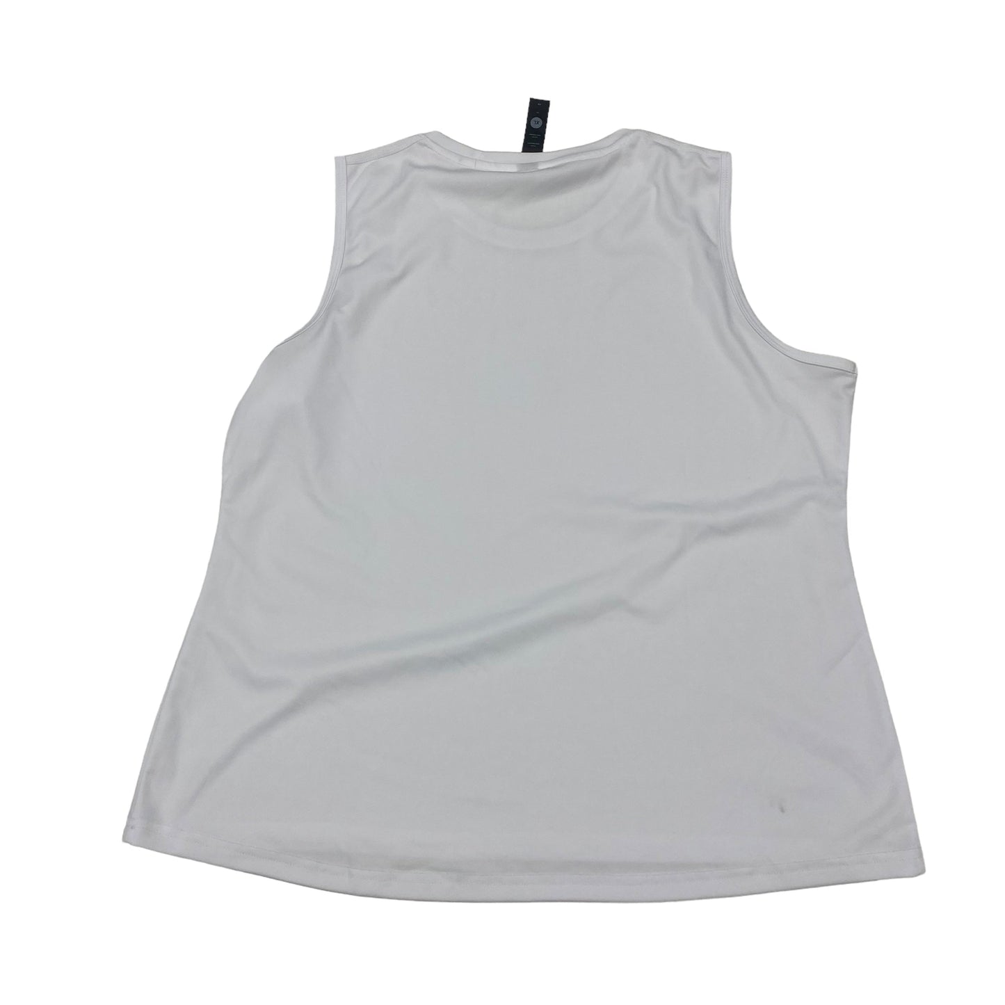 White Athletic Tank Top Cme, Size Xl