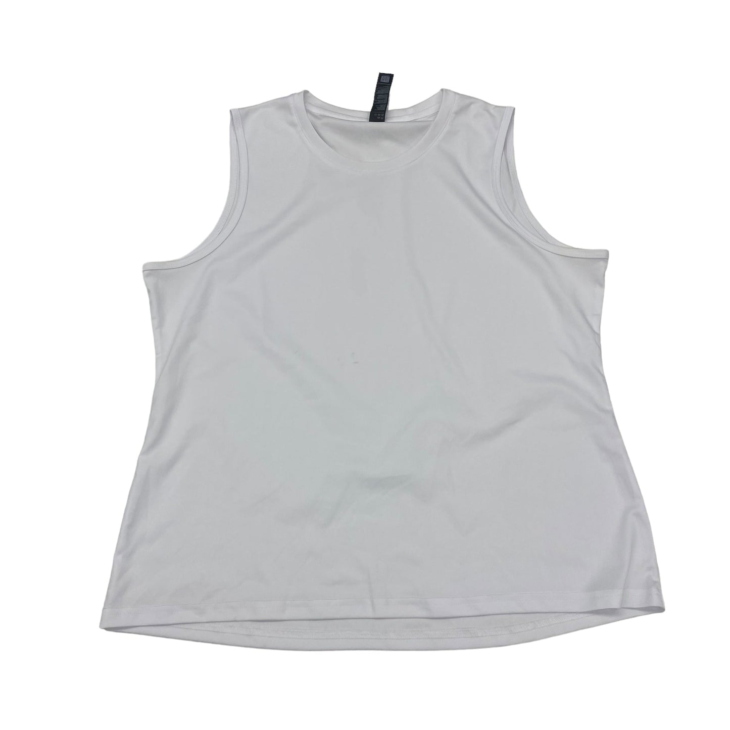 White Athletic Tank Top Cme, Size Xl