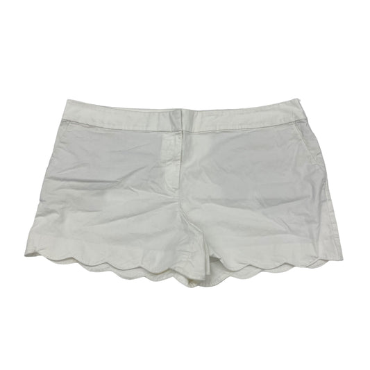 Cream Shorts Loft, Size 18