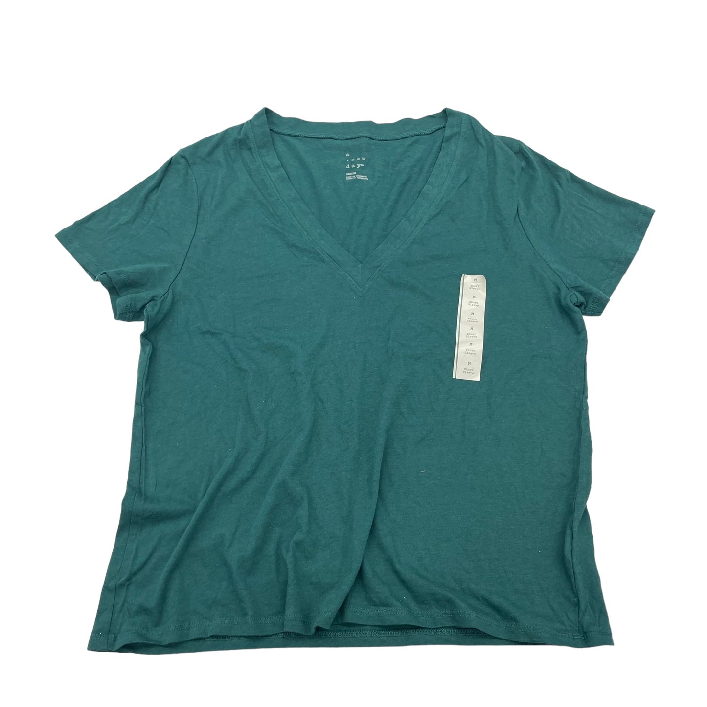 Teal Top Short Sleeve A New Day, Size M