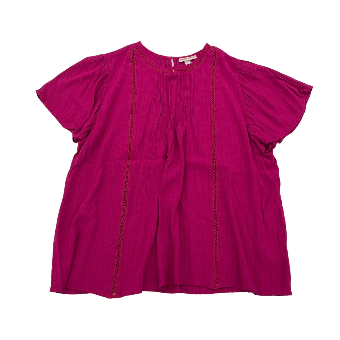 Pink Top Short Sleeve Knox Rose, Size L