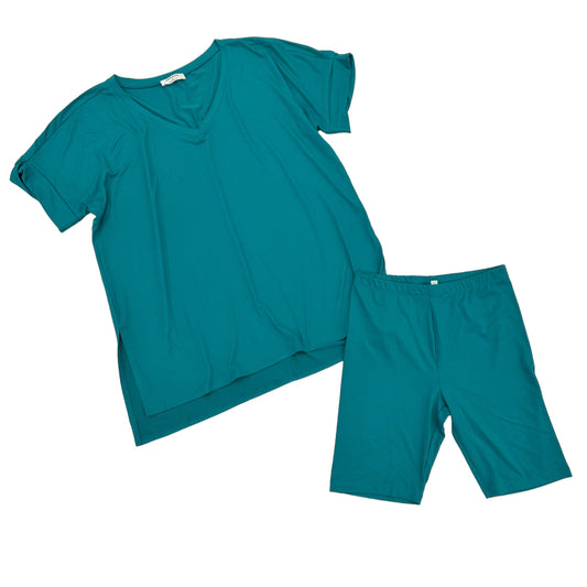 Green Shorts Set Zenana Outfitters, Size L