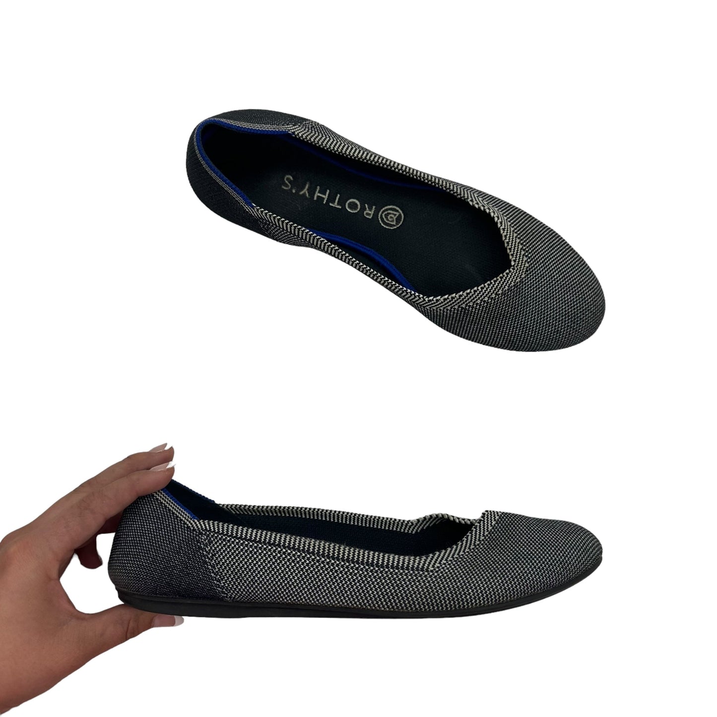 Black Shoes Flats Rothys, Size 9.5