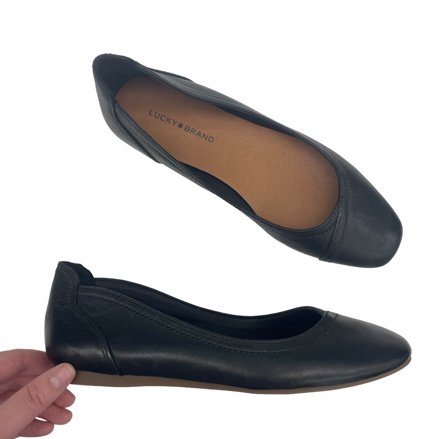 Black Shoes Flats Lucky Brand, Size 6.5